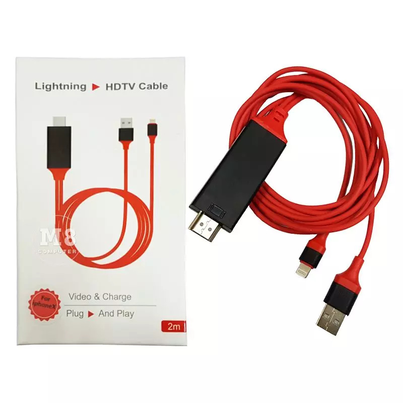Cáp kết nối HDMI tới máy chiếu, TV cho Iphone, Ipad (Lightning to HDMI Cable)