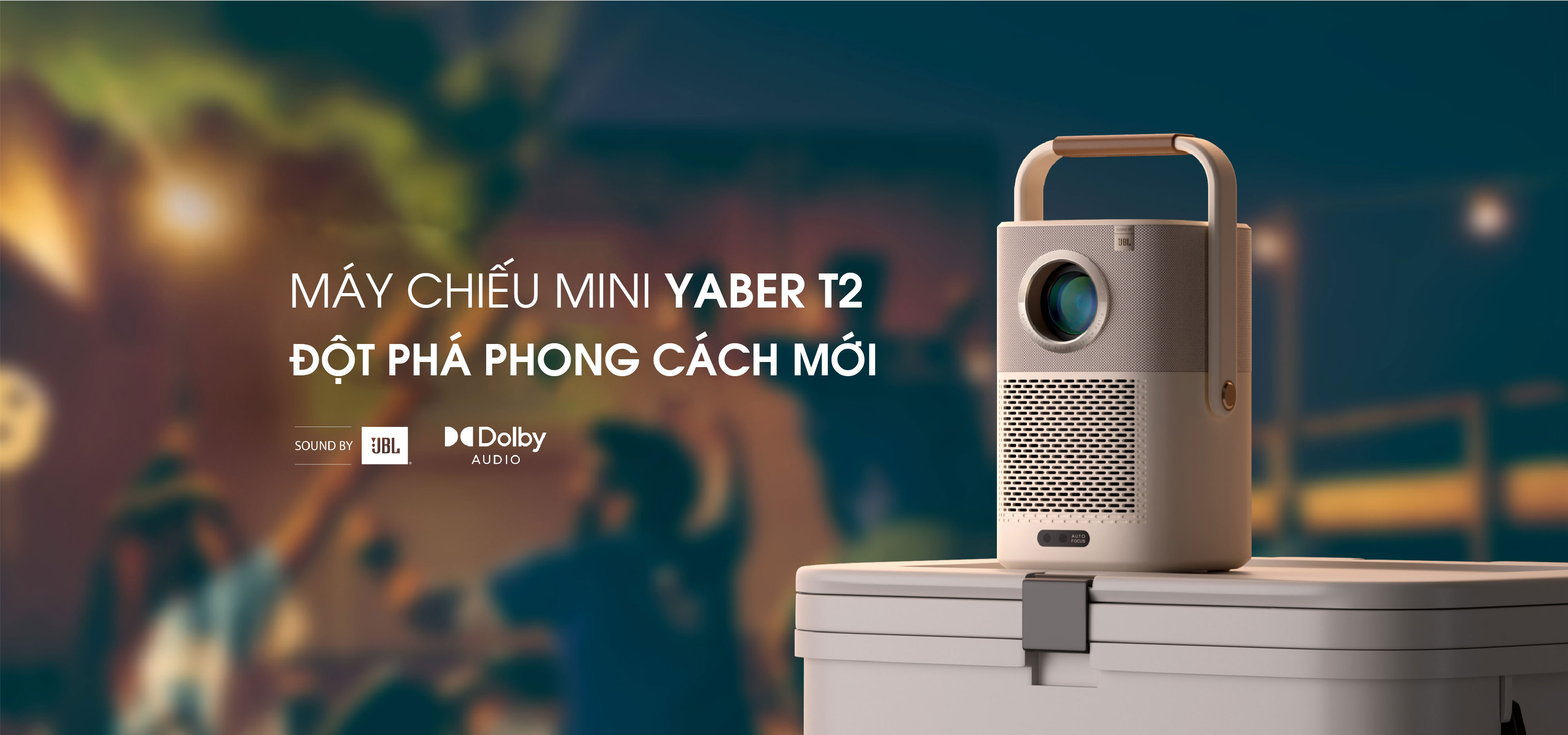 Máy chiếu Mini thông minh Yaber T2 Plus - Máy chiếu di động sạc pin